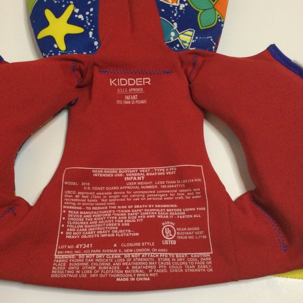 KIDDER GENERAL INFANT BOATING VEST💕 - Picture 2 of 4